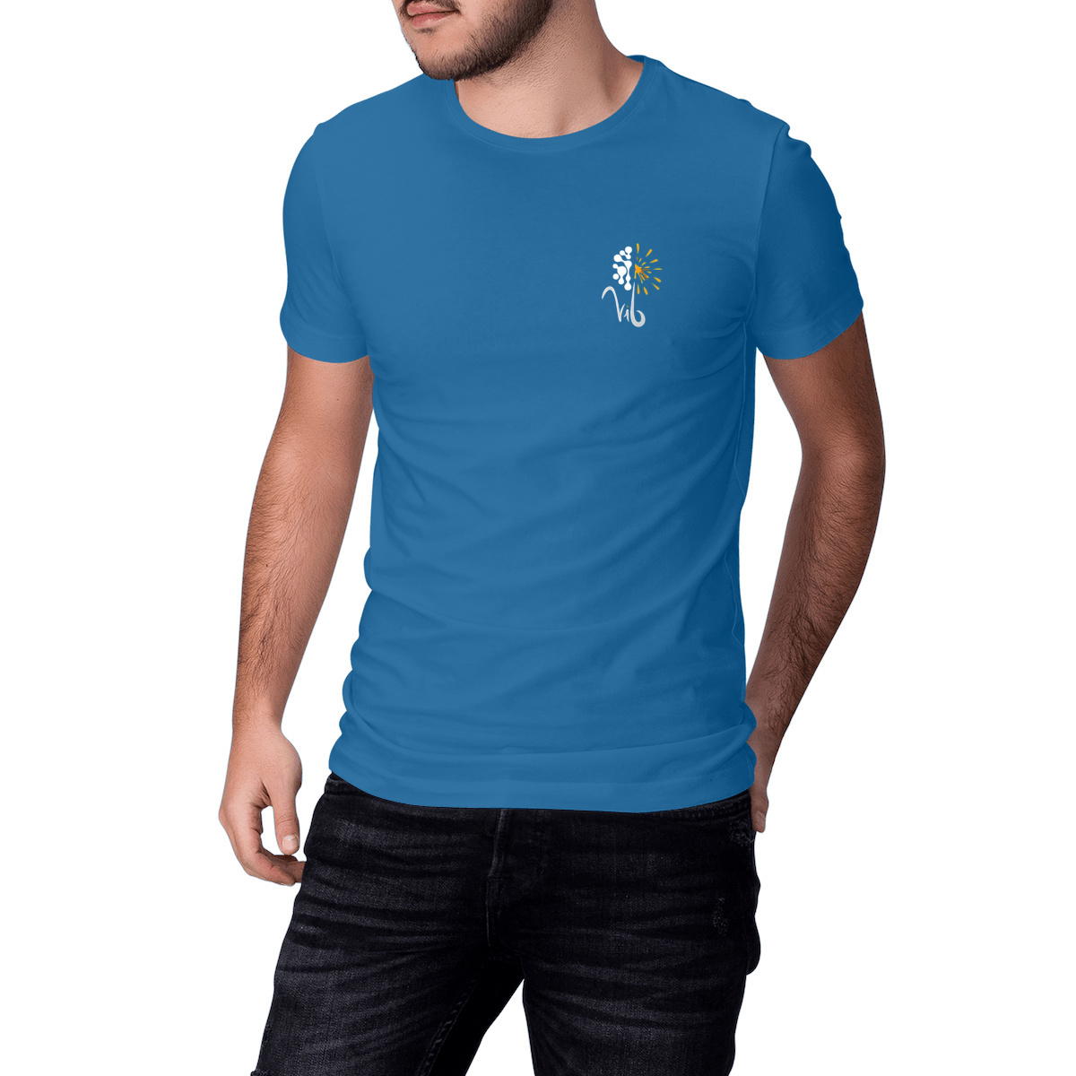 Image front T-shirt sombre Unisexe - Vib Pochette