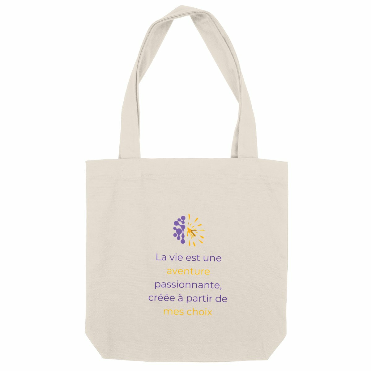 Image back Totebag clair - Vib - La Vie est une aventure
