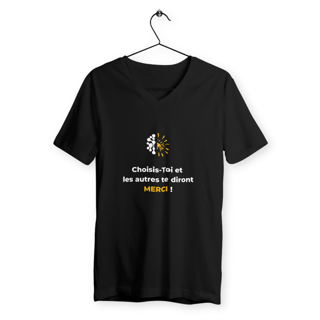 Image back T-shirt Col V sombre Homme - Vib - Choisis-toi