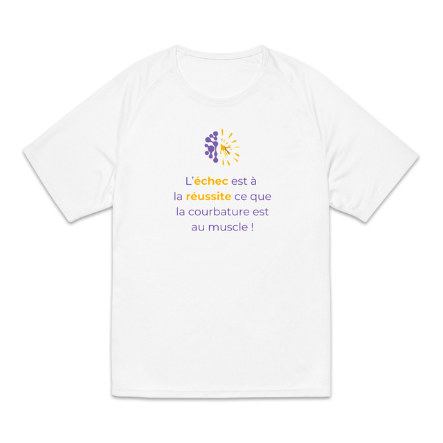 Image back T-shirt de sport clair Homme - Vib - Échec & Réussite