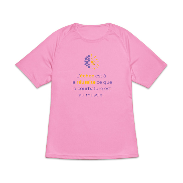 Image back T-shirt de sport clair Femme - Vib - Échec & Réussite