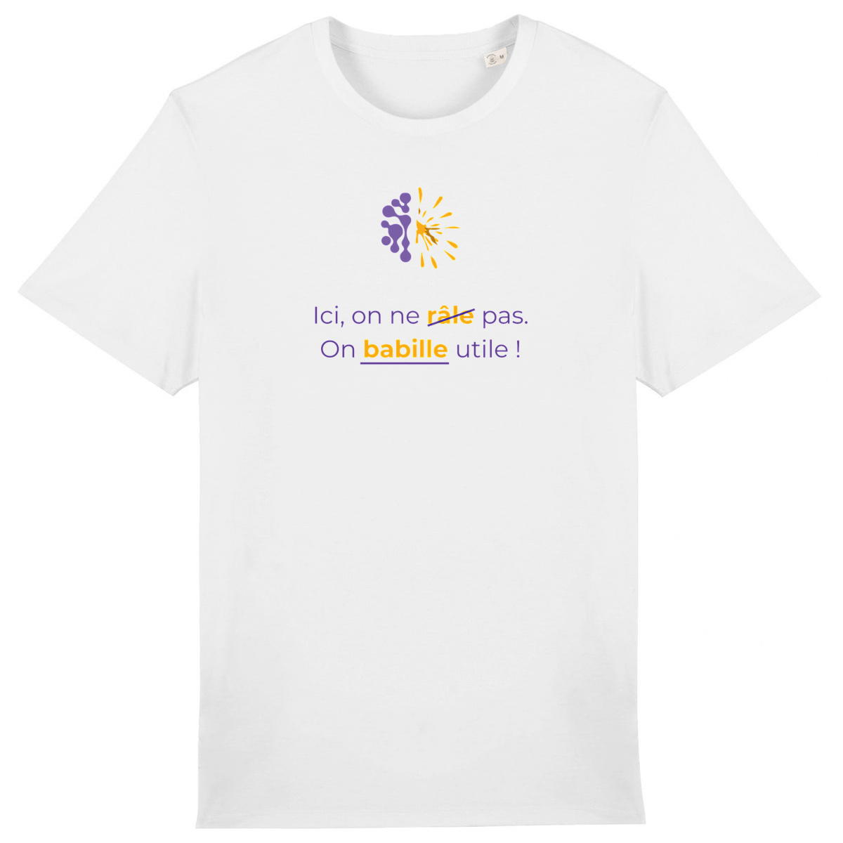 Image back T-shirt clair Unisexe - Vib - Ici on ne râle pas