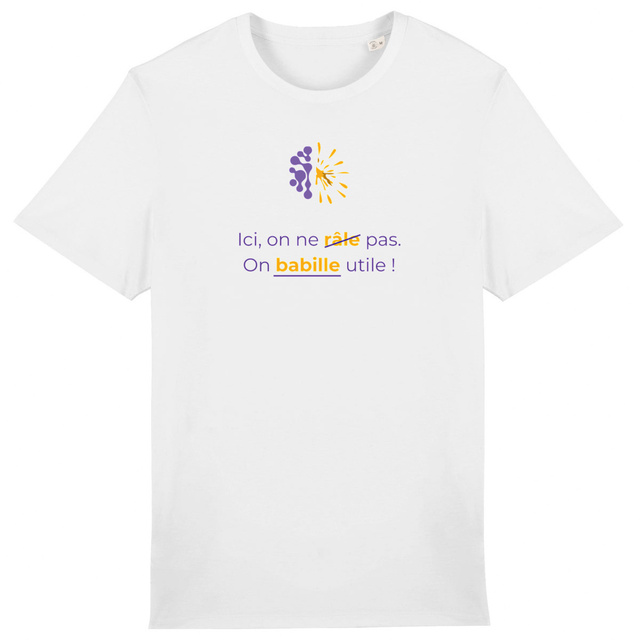 Image back T-shirt clair Unisexe - Vib - Ici on ne râle pas