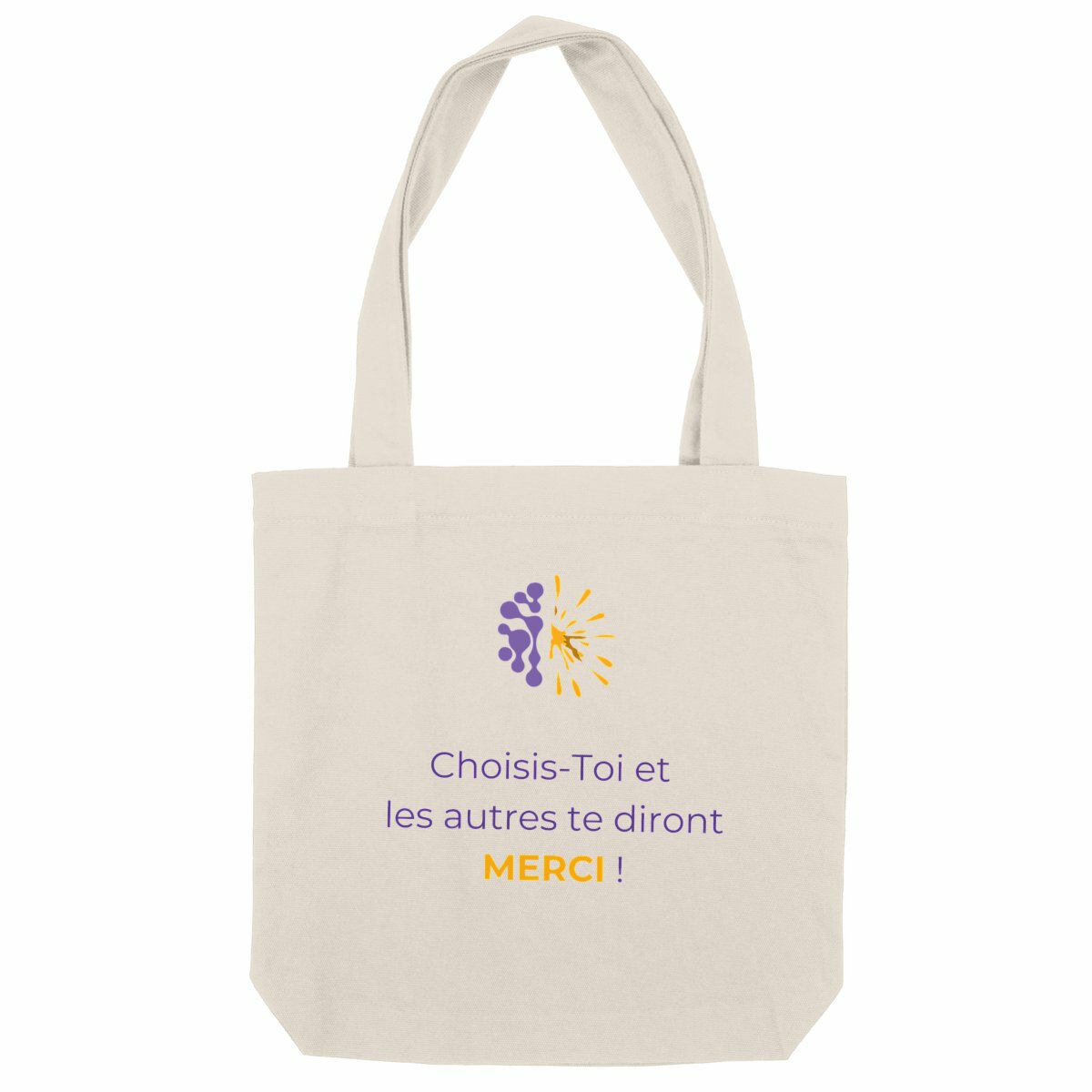 Image back Totebag clair - Vib - Choisis toi