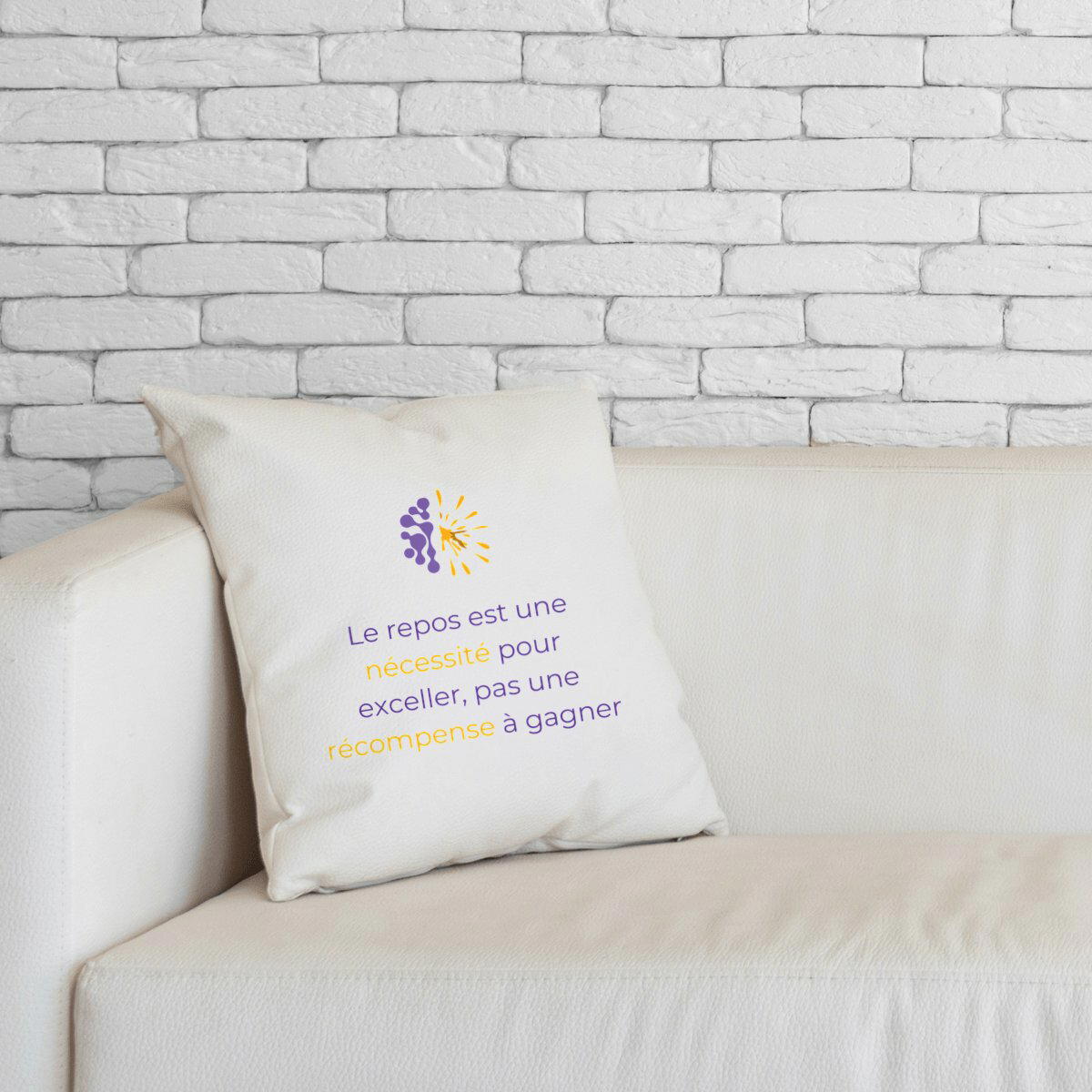 Image front Coussin - Vib - Le repos est 1 nécessité