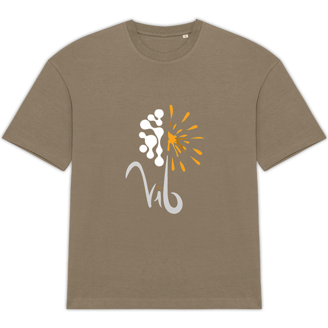 Image back T-shirt sombre Oversized Unisexe - Vib