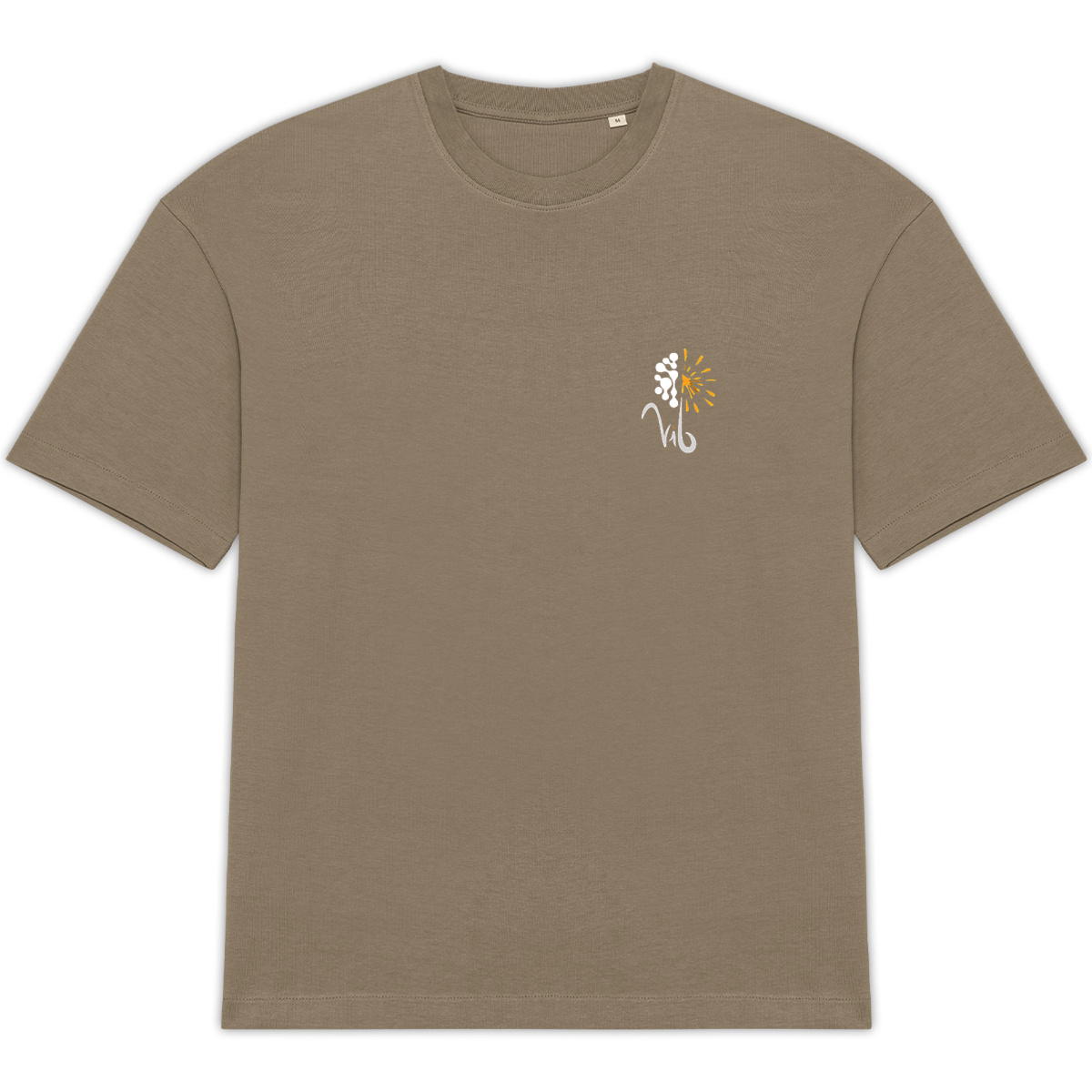 Image back T-shirt sombre Oversized Unisexe - Vib - Faire équipe avec soi