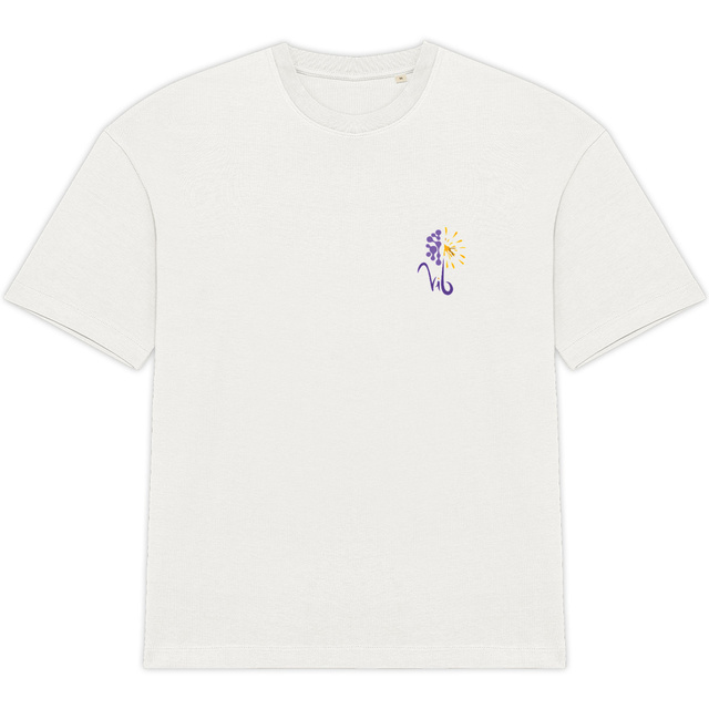 Image back T-shirt clair Oversized Unisexe - Vib - La force est en moi