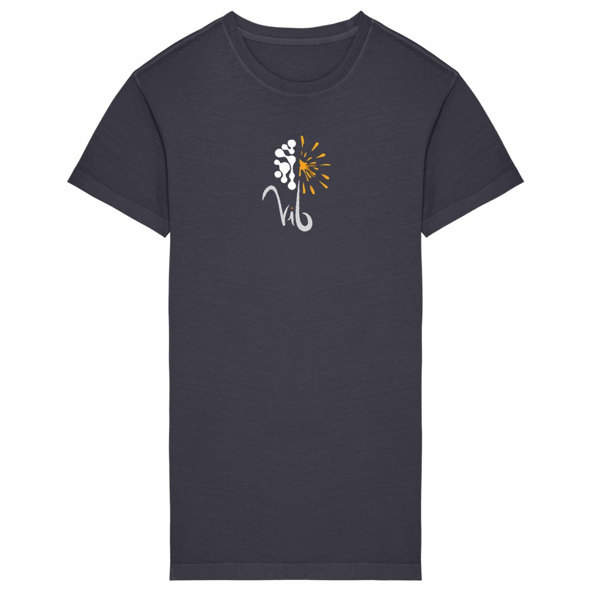 Image back Robe T-shirt sombre Femme - Vib