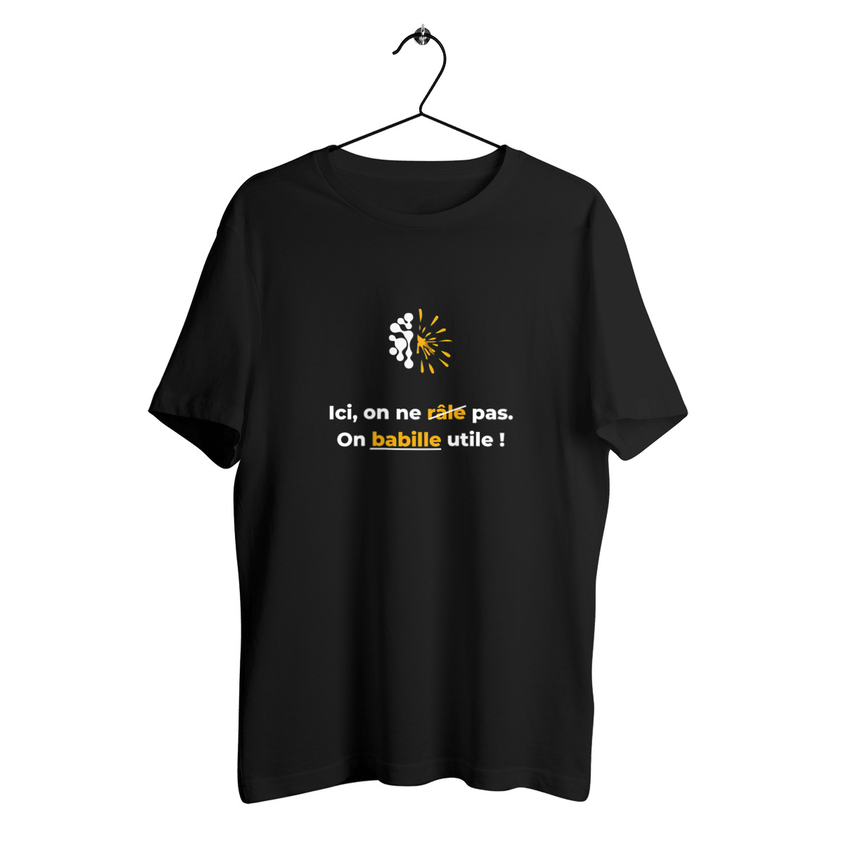 Image back T-shirt sombre Unisexe - Vib - Ici on ne râle pas
