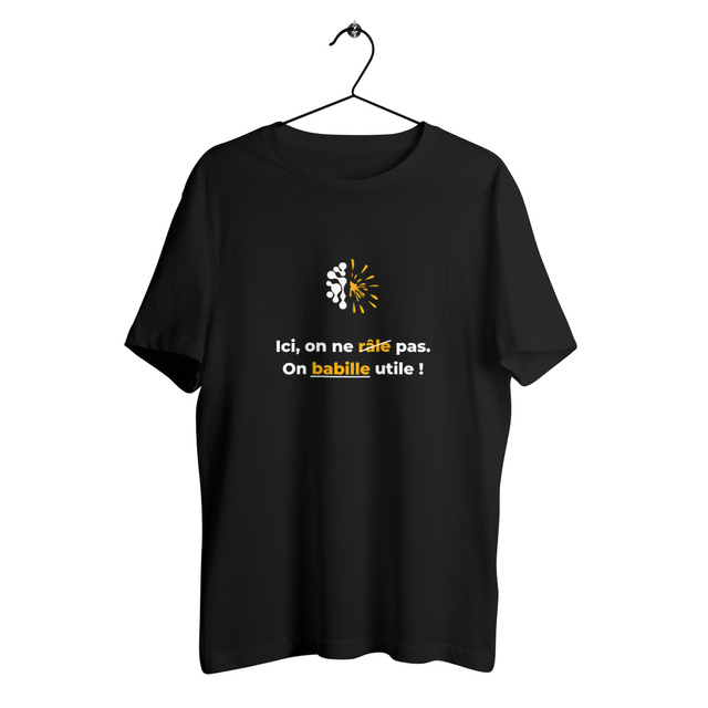 Image back T-shirt sombre Unisexe - Vib - Ici on ne râle pas