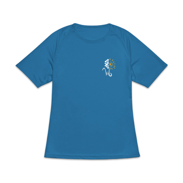 Image back T-shirt de sport sombre Femme - Équipe de bonheur - Vib 
