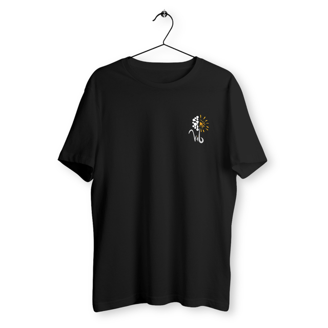 Image front T-shirt sombre Unisexe - Équipe de Bonheur - Vib Pochette