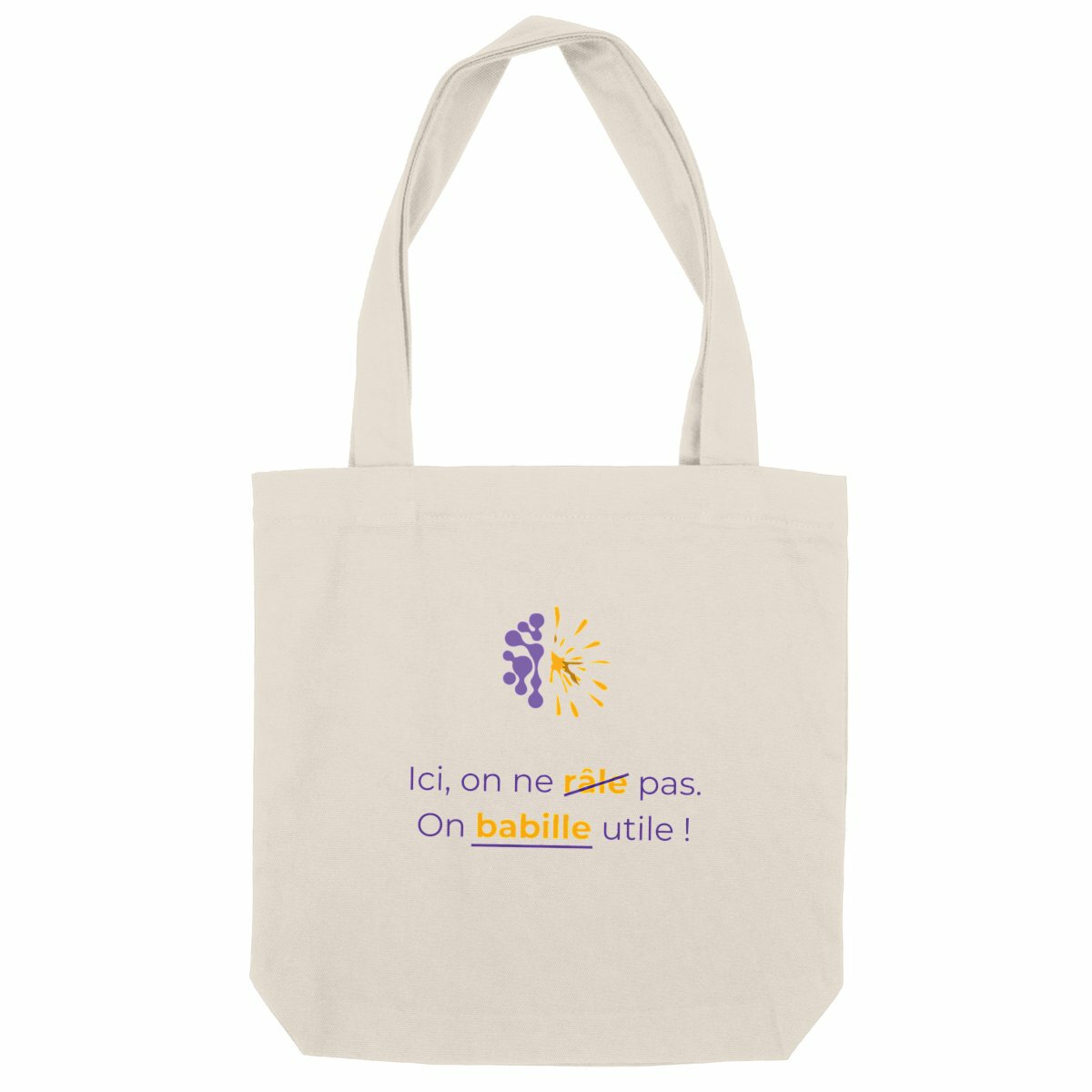 Image back Totebag clair - Vib - Ici on ne râle pas