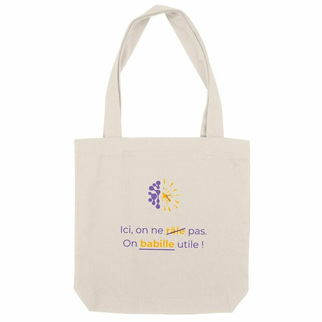 Image back Totebag clair - Vib - Ici on ne râle pas