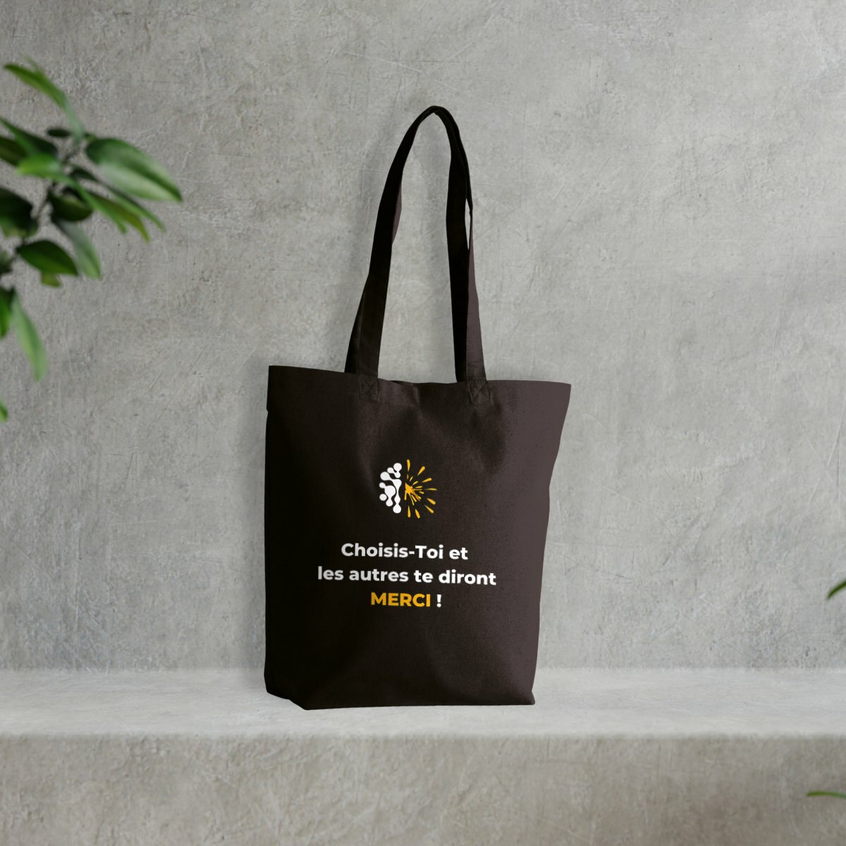 Image front Totebag sombre - Vib - Choisis toi