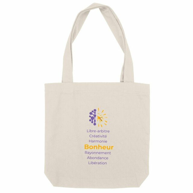 Image back Totebag clair - Vib - Bonheur & Cie