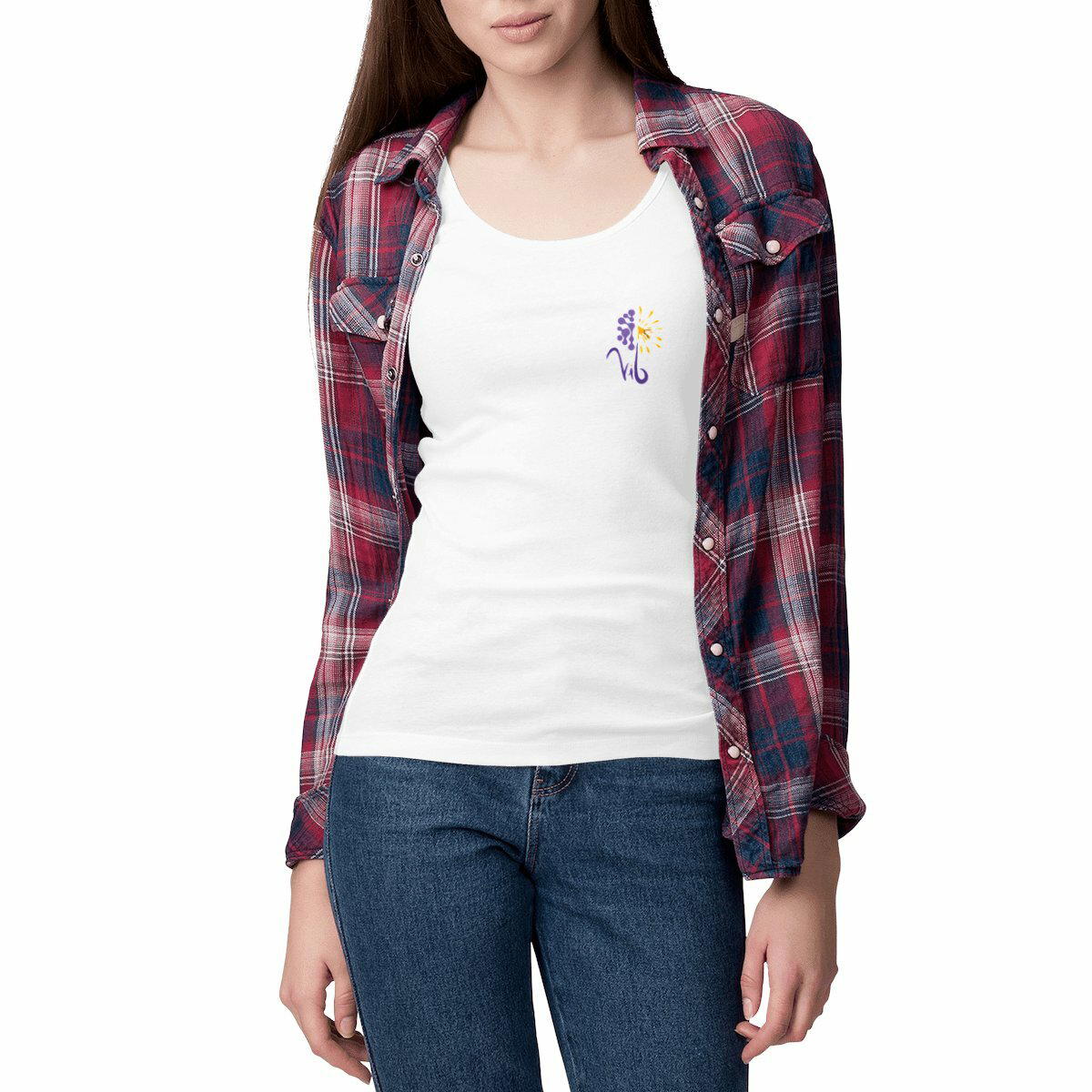 Image front Débardeur clair Femme - Vib Pochette