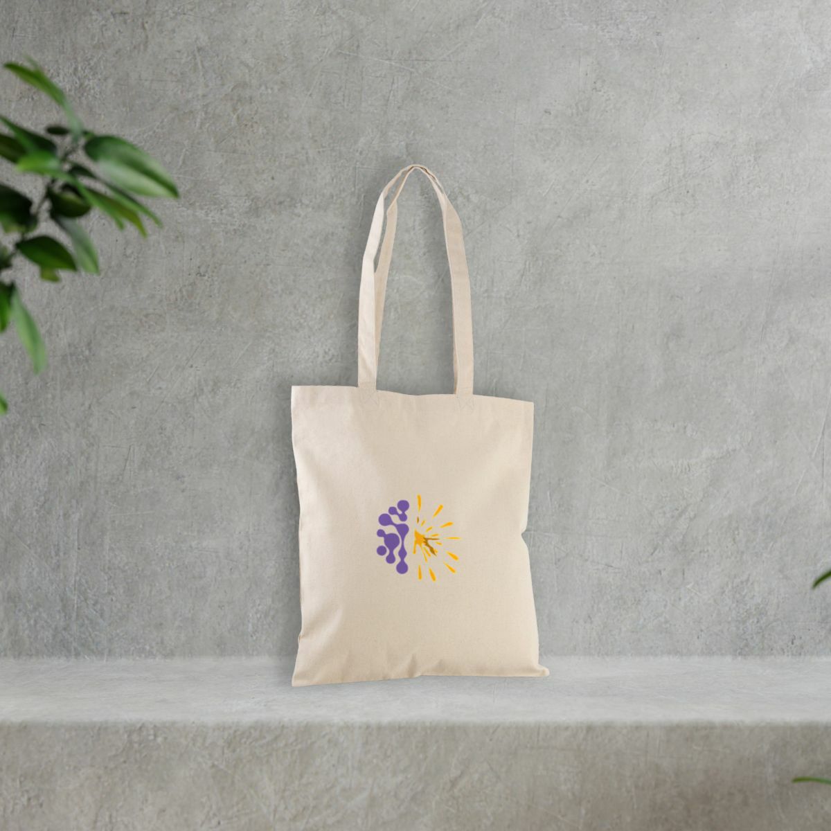 Image front Totebag clair - Vib - Brain