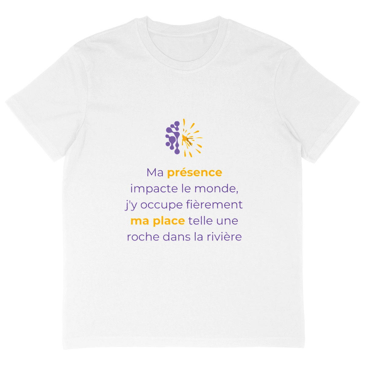 Image back T-shirt clair Oversized Unisexe - Vib - Impacte le Monde