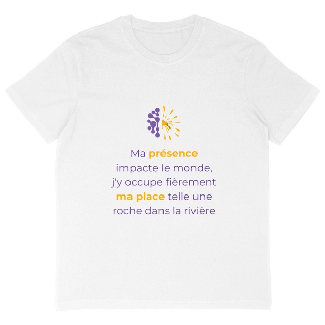 Image back T-shirt clair Oversized Unisexe - Vib - Impacte le Monde