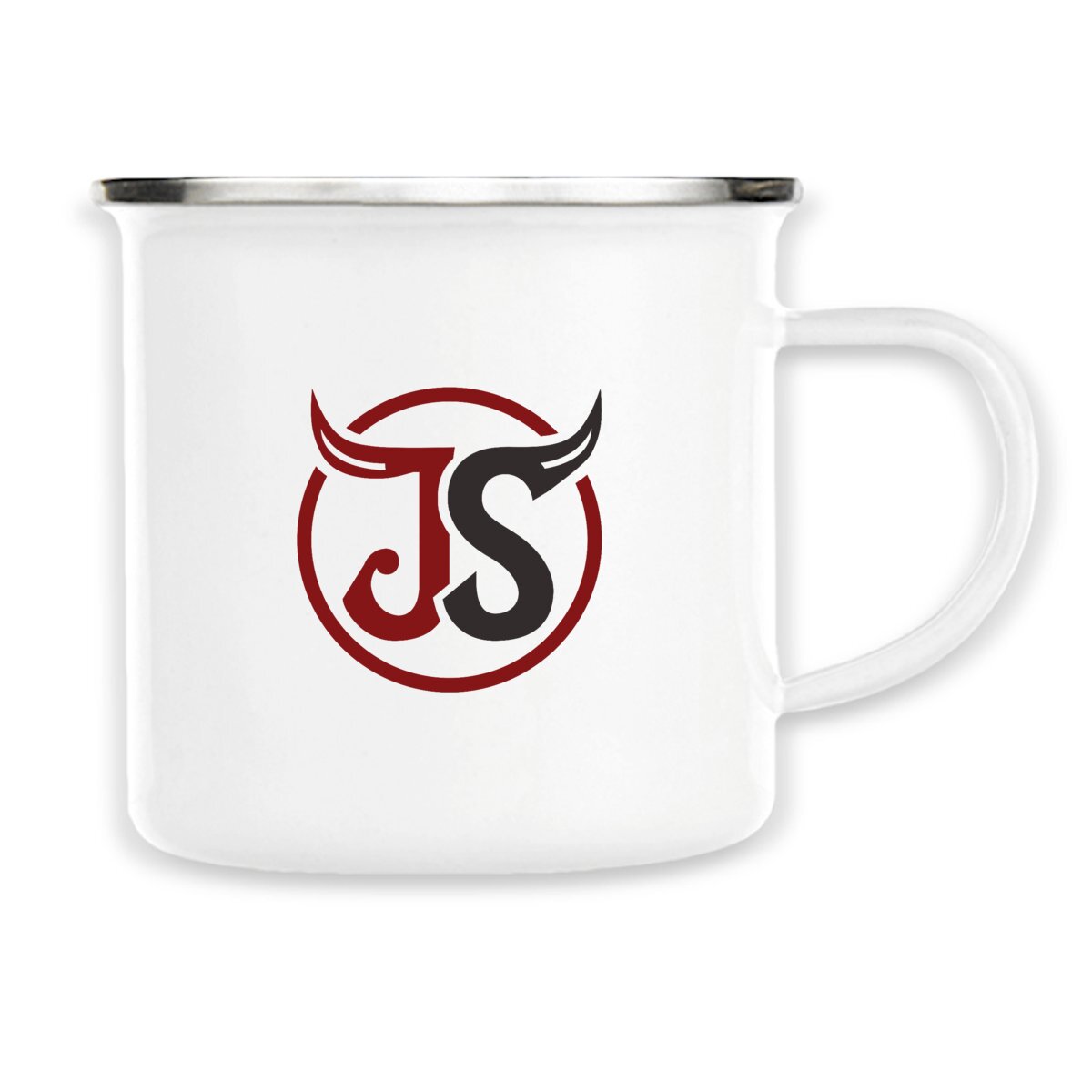 Image front JS Enamel Mug