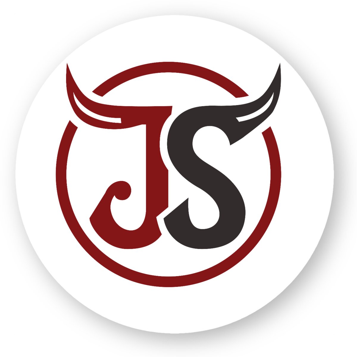 Image front JS Logo Sticker
