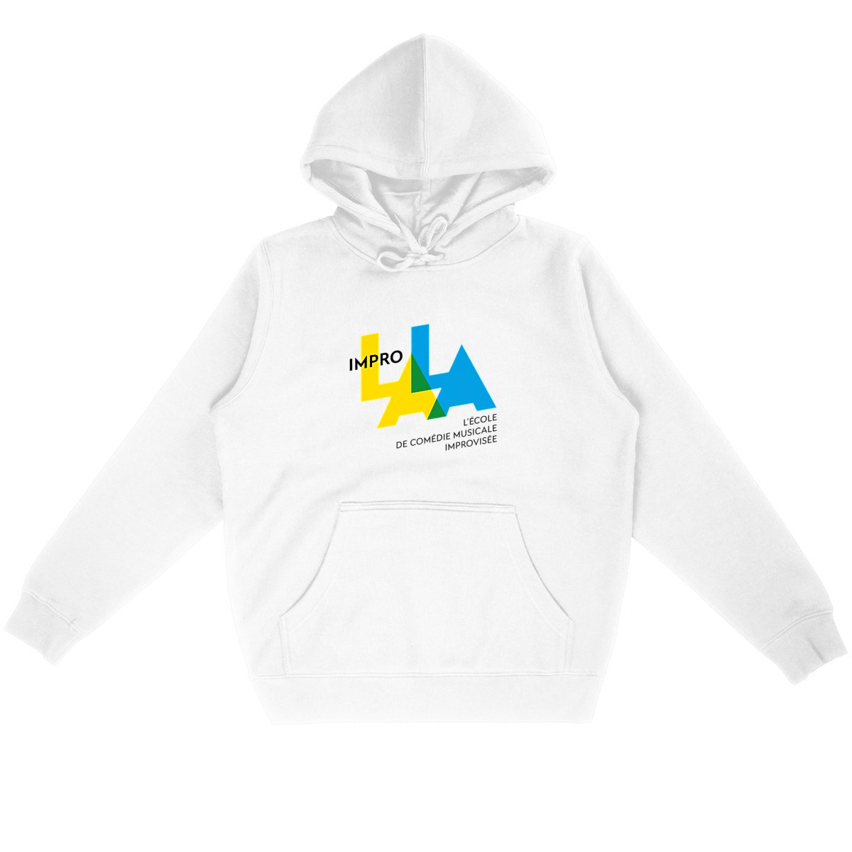 Image back Sweat à capuche - Unisexe - blanc ou gris