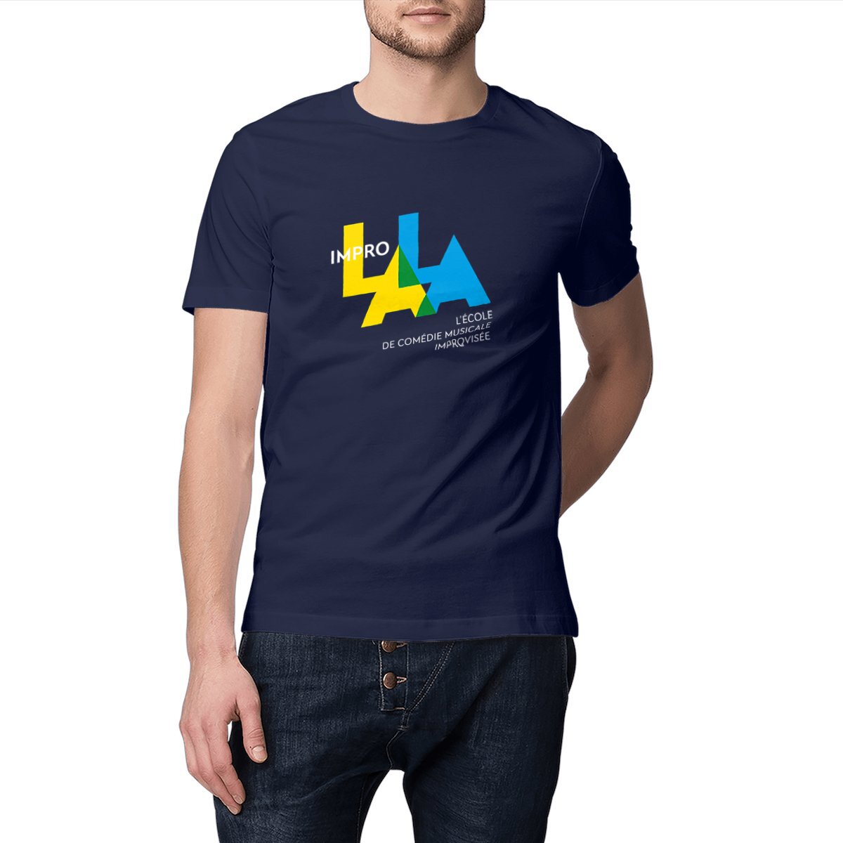 Image front Tee-Shirt Homme - coton bio - couleurs foncées