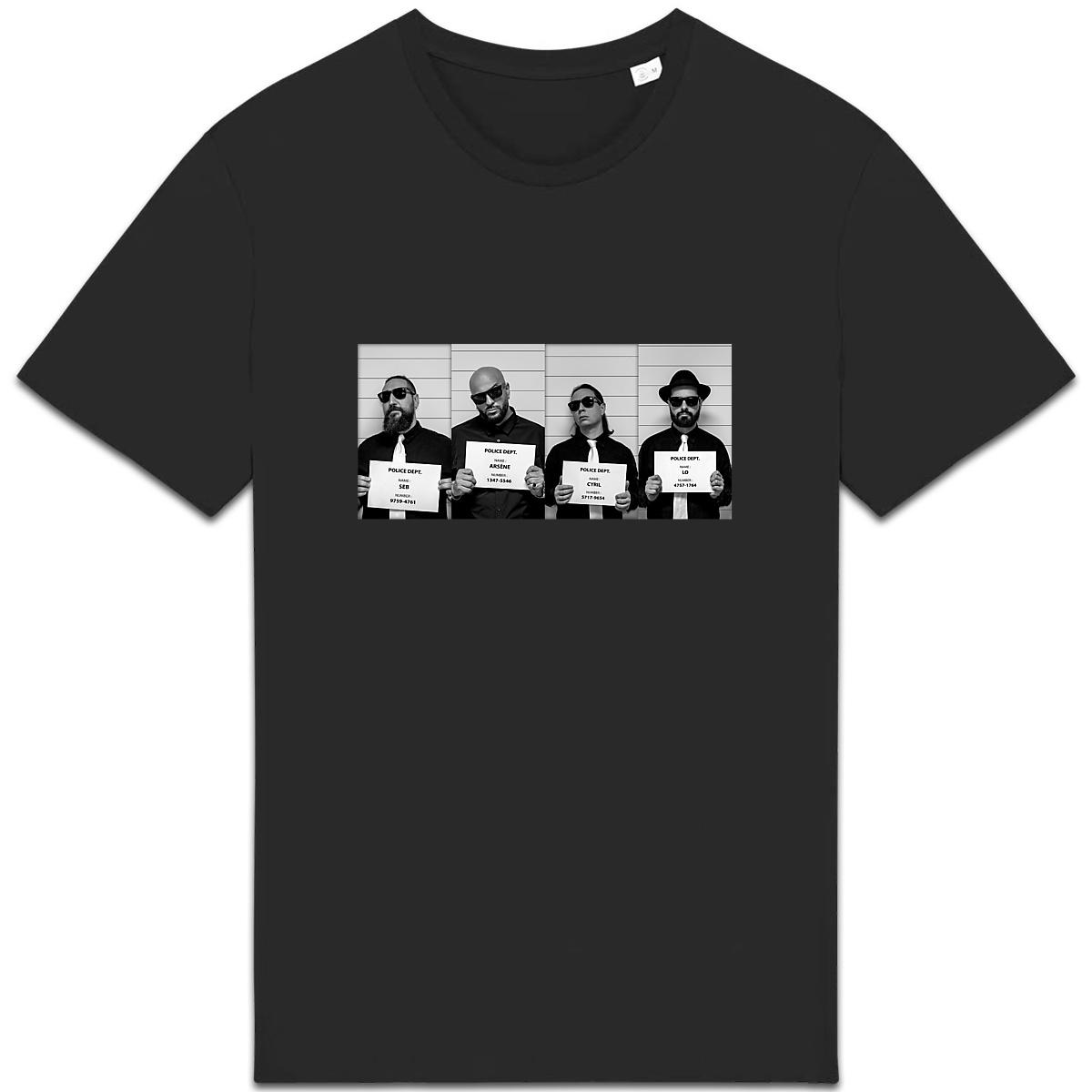 Tshirt noir - identification commissariat