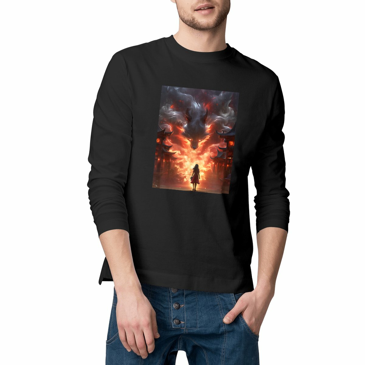 Image front T-shirt long Kyubi Zelos
