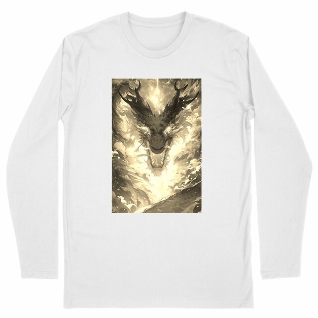 Image back T-shirt long dragon japonais Zelos 