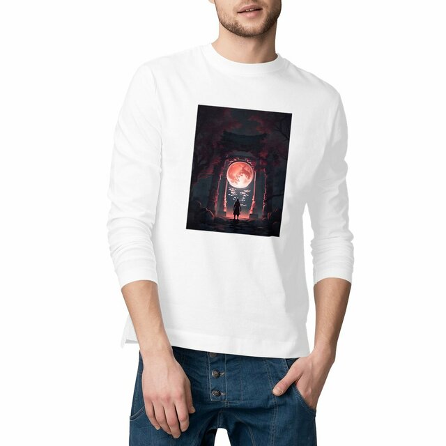 Image front T-shirt long lune sang Zelos