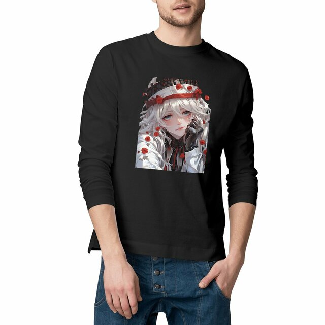 Image front T-shirt long rose Zelos