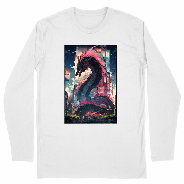 Image back T-shirt long Zelos dragon des mers 