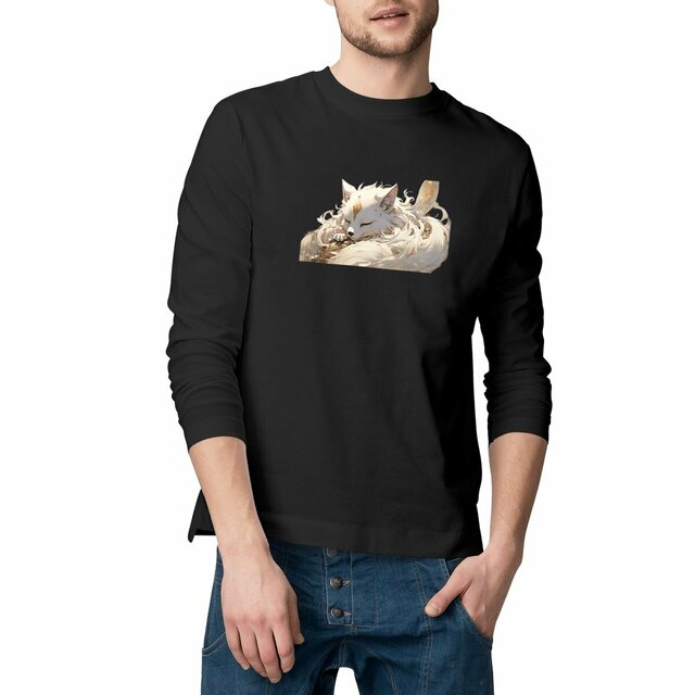 Image front T-shirt long kitsune Zelos 