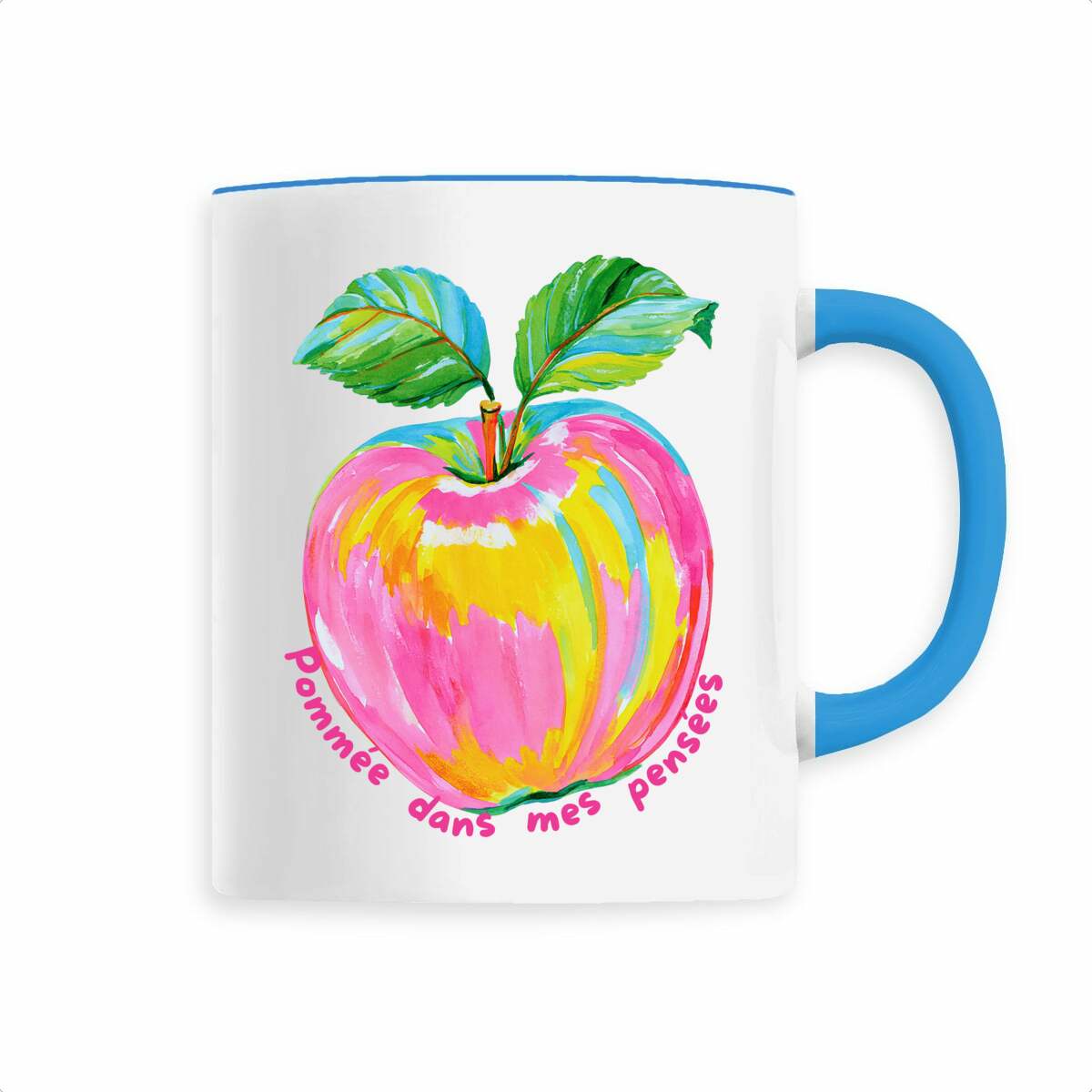 Image back  Mug céramique Pomme – Tasse café originale 330 ml