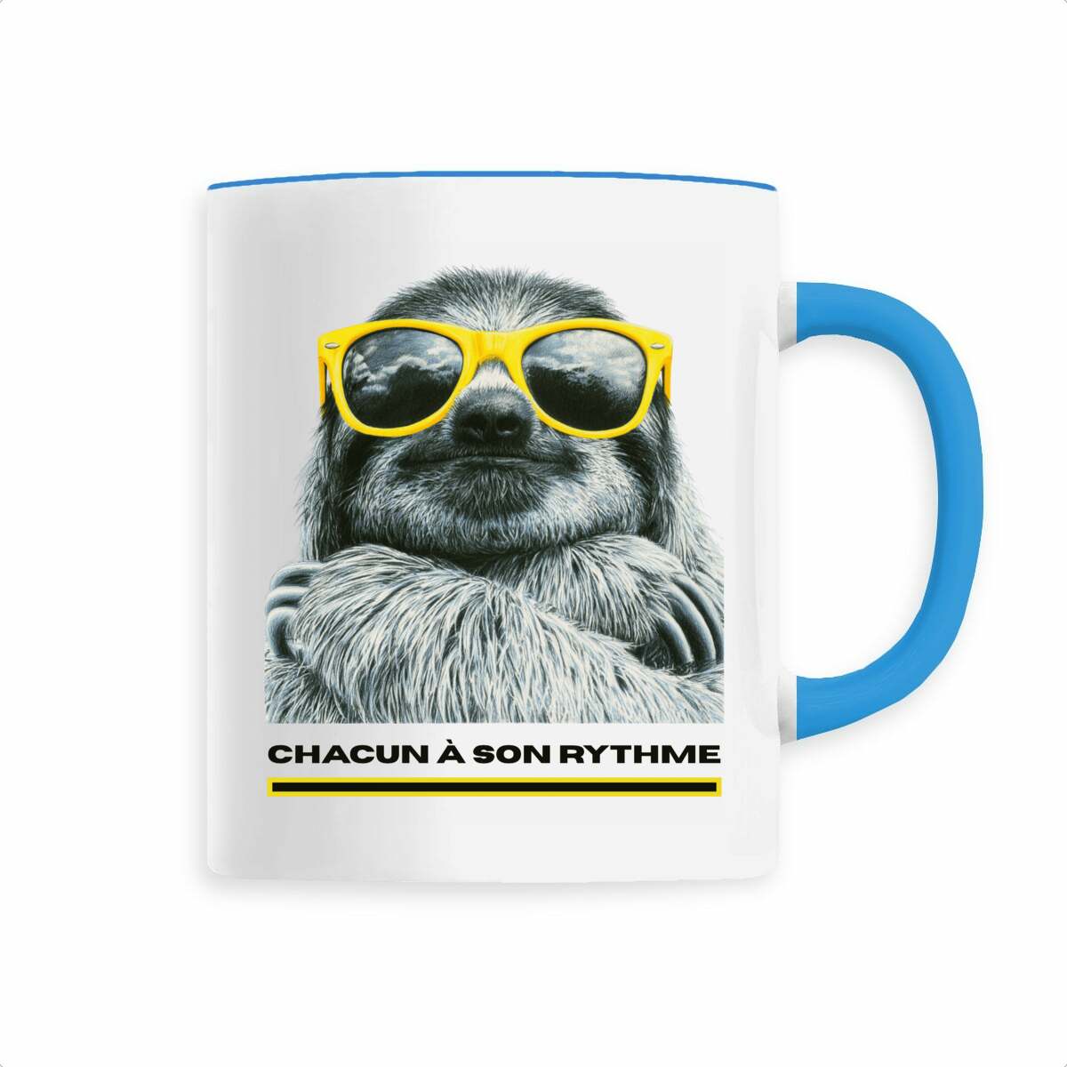 Image back Mug céramique paresseux - Tasse café originale 330 ml