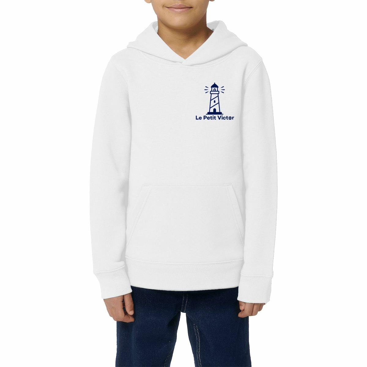 Image front Le sweat à capuche enfant Phare