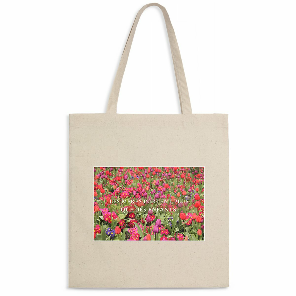 Image back Tote bag - Fête des mères engagée - Fleurs