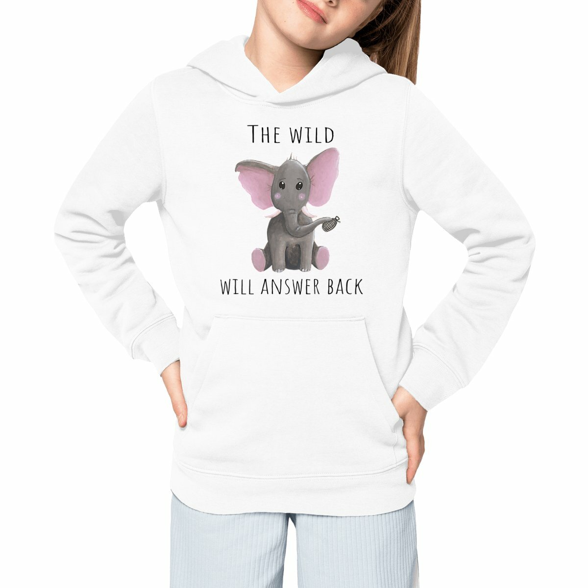 Image front Sweat à capuche - Maddie l'élephanteau