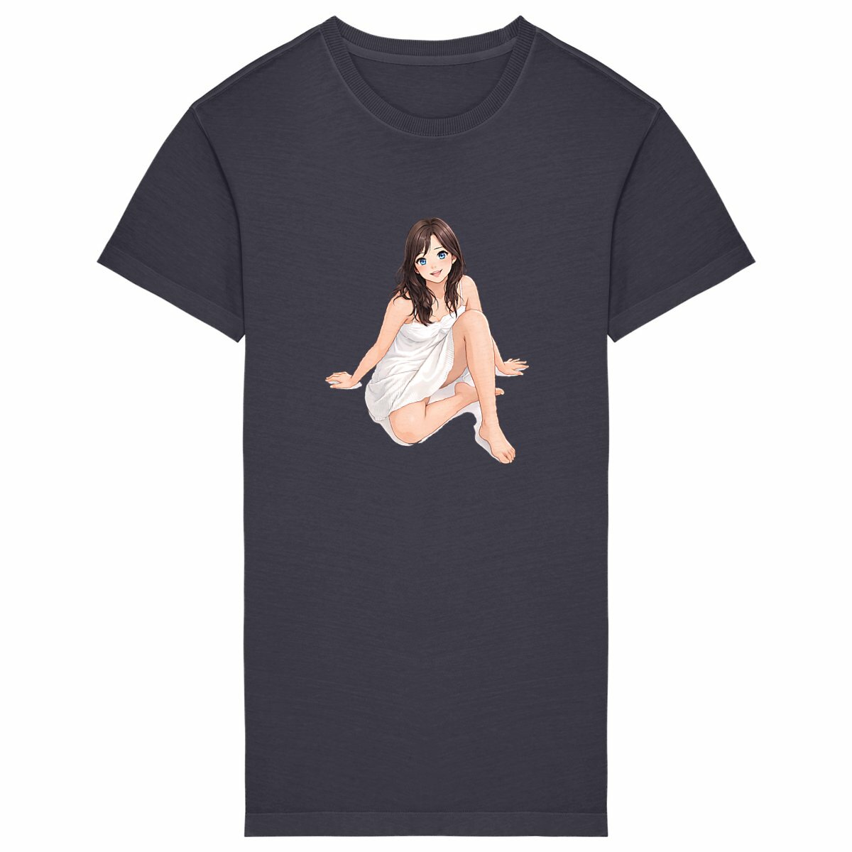 Image back Robe T-shirt Vintage jeune femme Manga