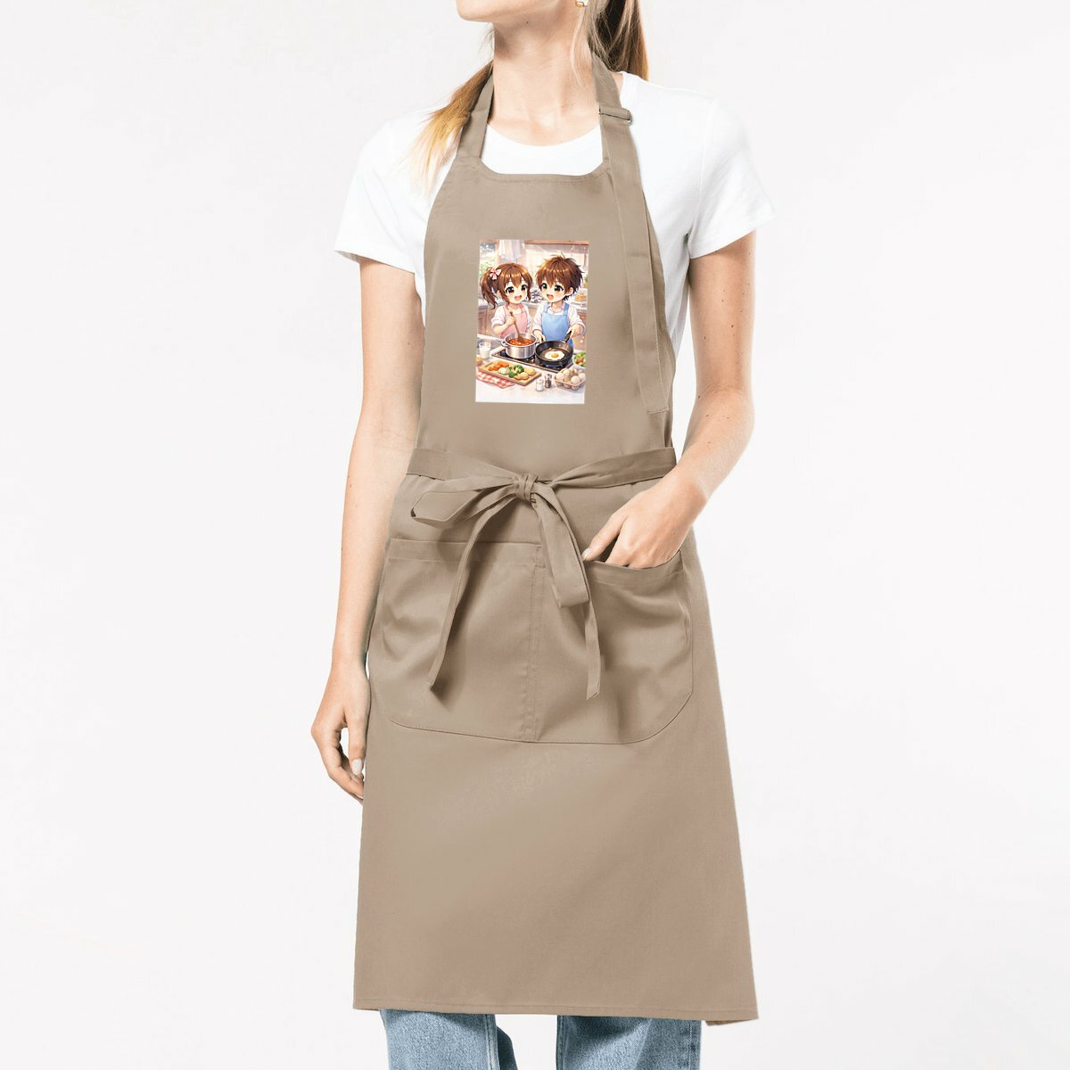 Image front Tablier de Cuisine en amoureux