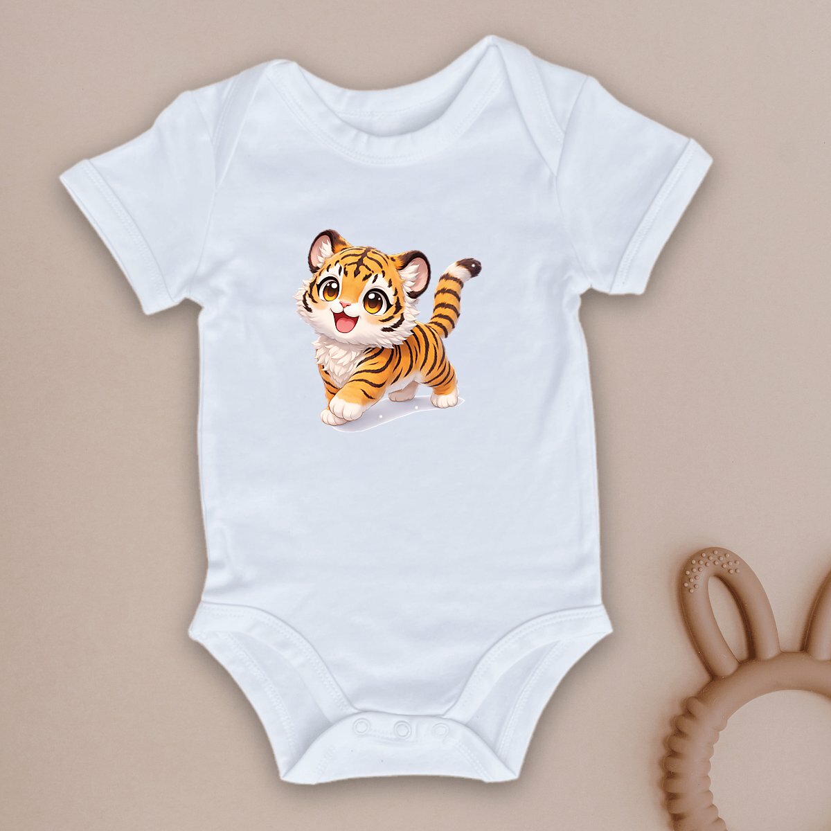 Image front Body bébé tigron