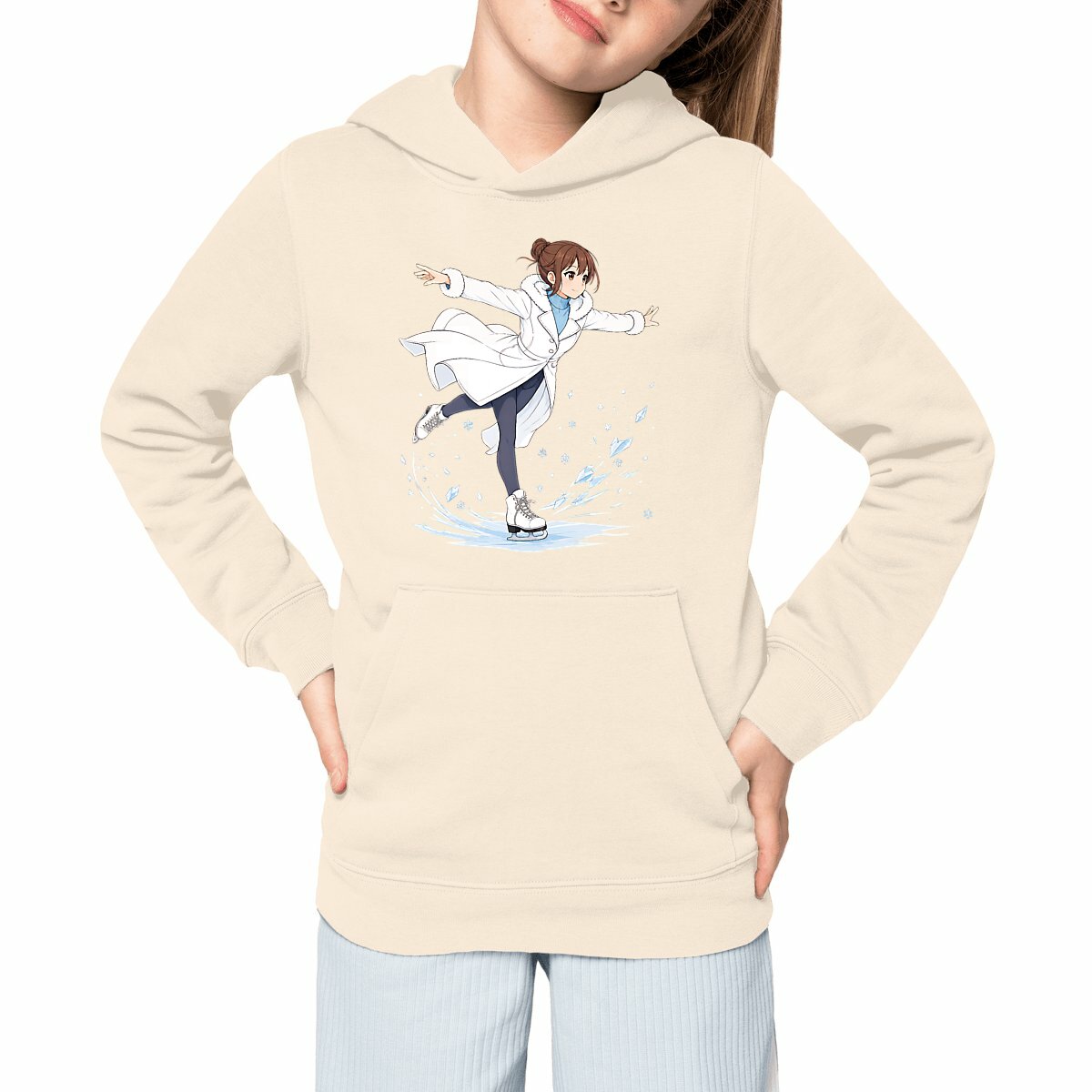 Image front Sweat à capuche Epais Patineuse