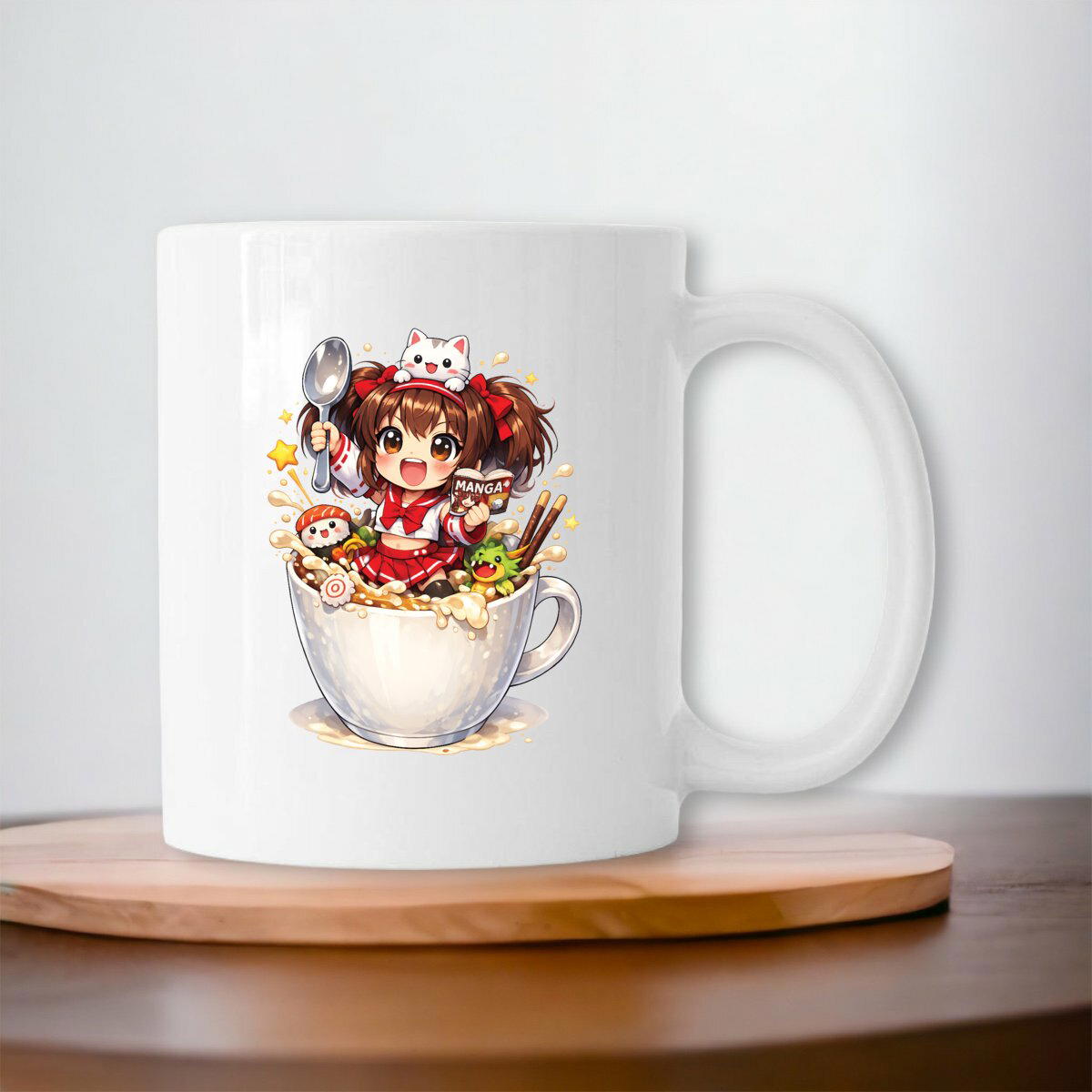 Image front Mug en céramique Petite Chef Kawaii – Fille Manga