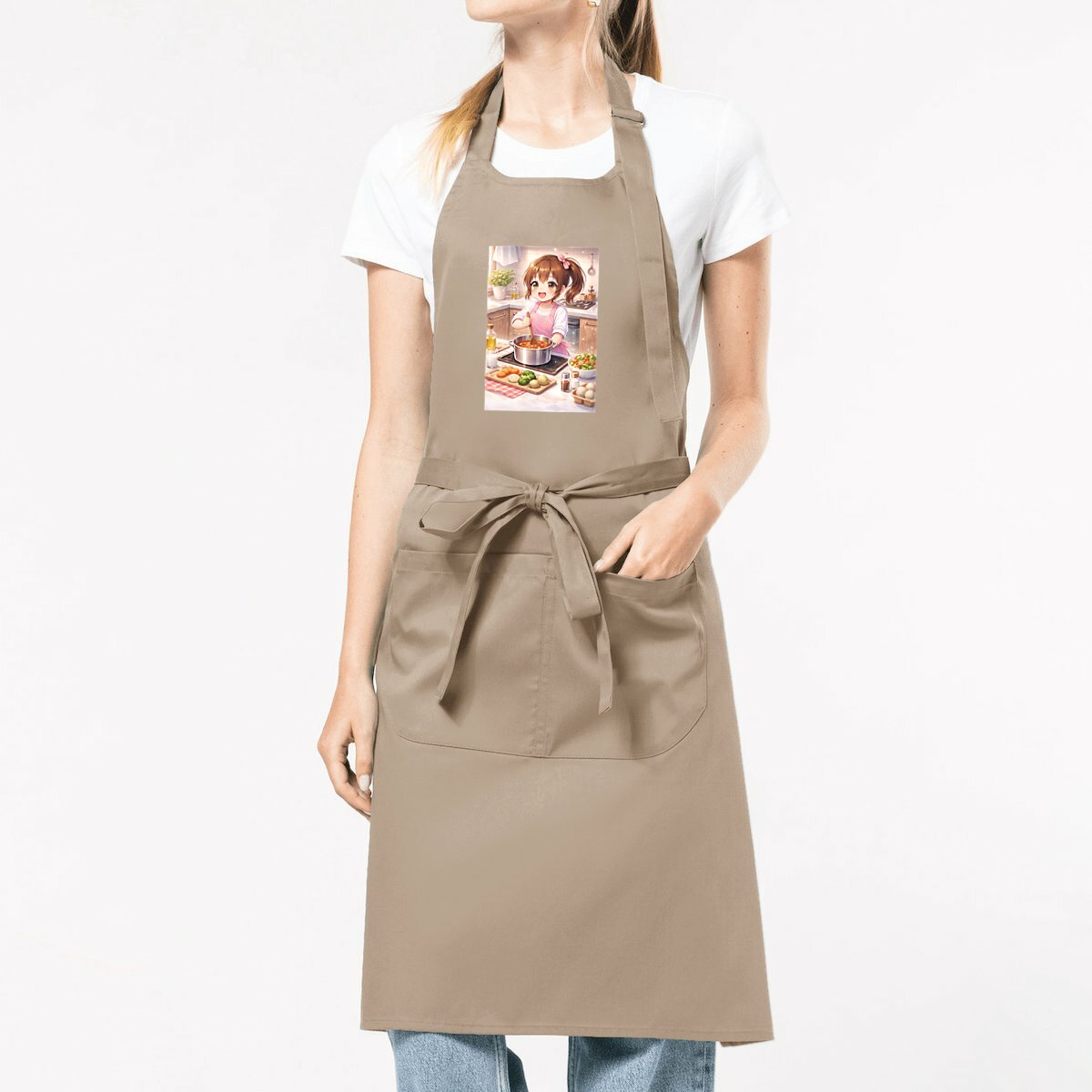 Image front Tablier de Cuisine Petite Cheffe Manga