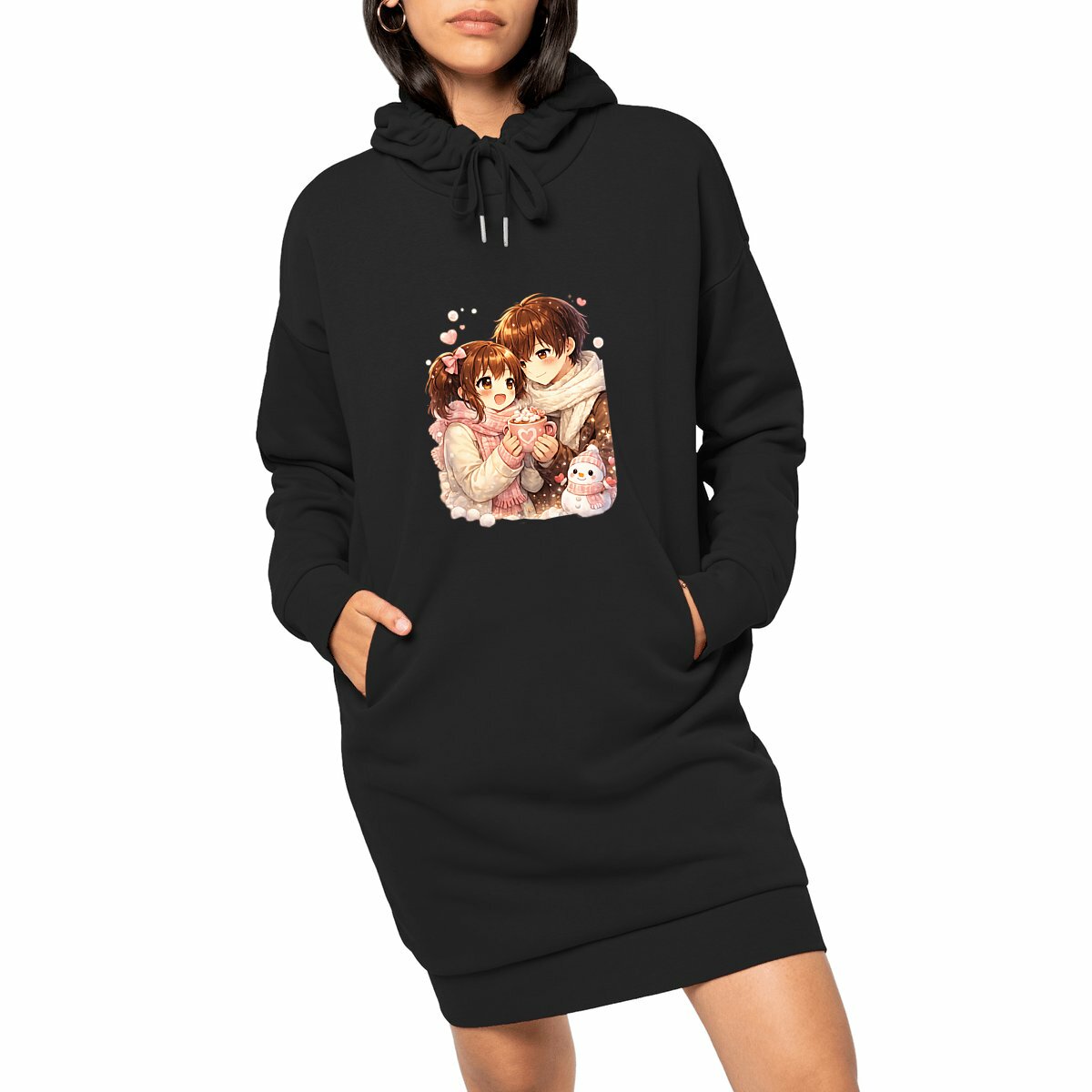 Image front Robe Sweat Femme Couple