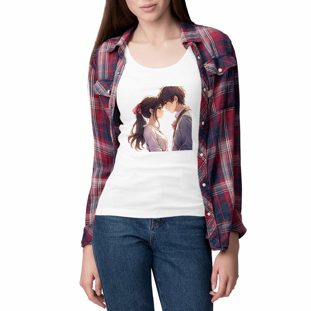 Image front Débardeur Femme Cintré Couple