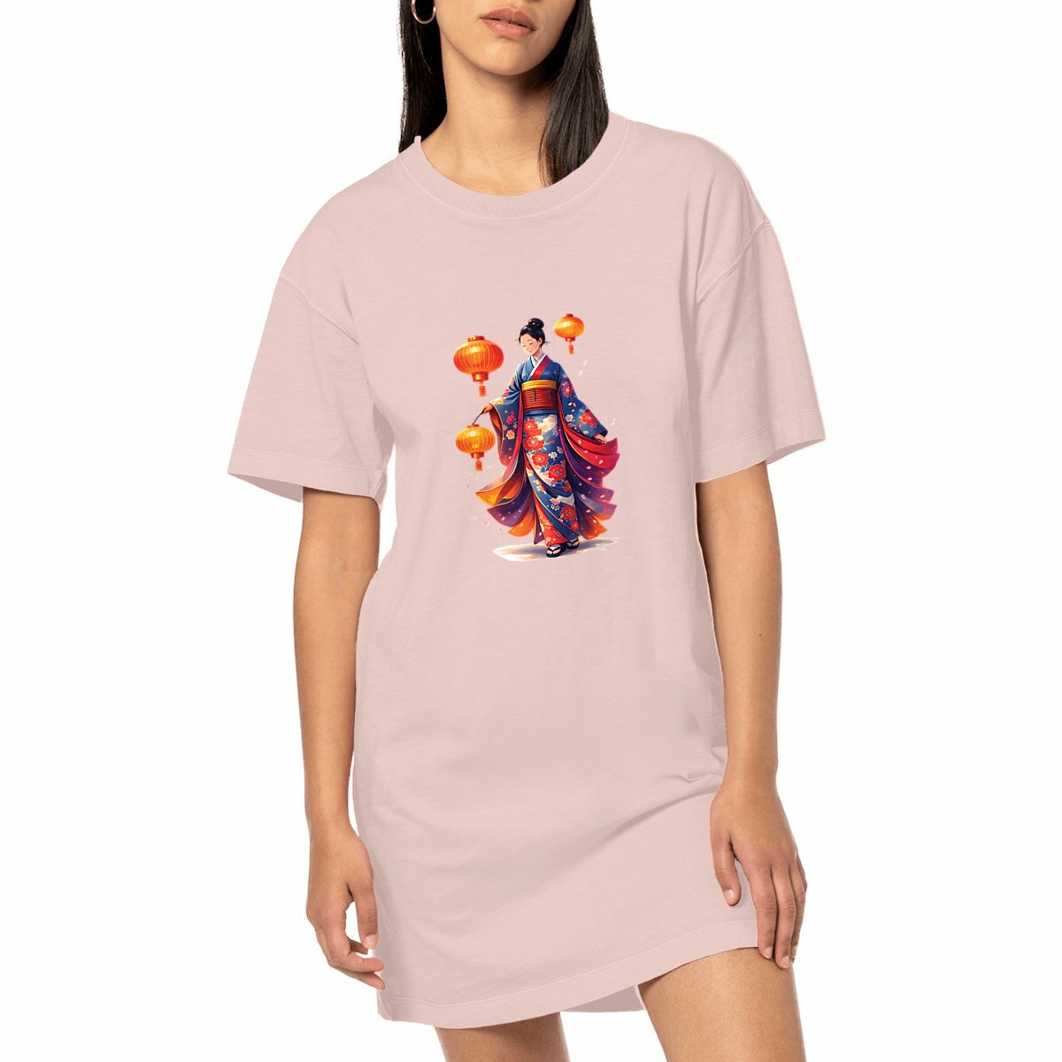 Image front Robe T-shirt Vintage Femme Japonaise